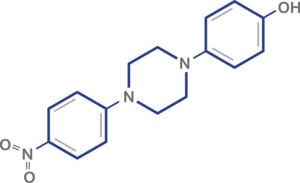 1-(4-Hydroxyphenyl)-4-(4-nitrophenyl)piperazine